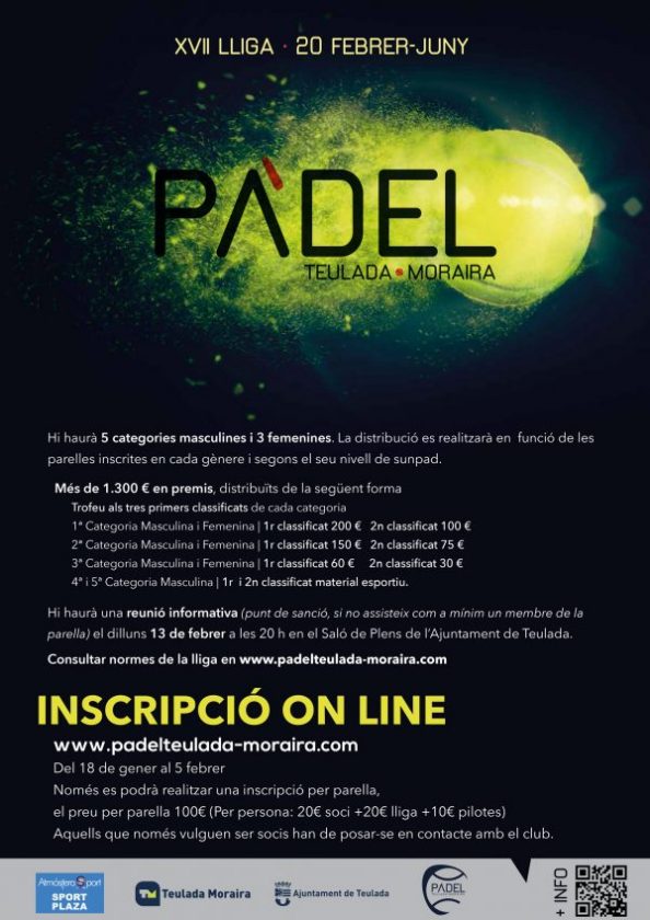 XVII Lliga Pàdel Teulada-Moraira